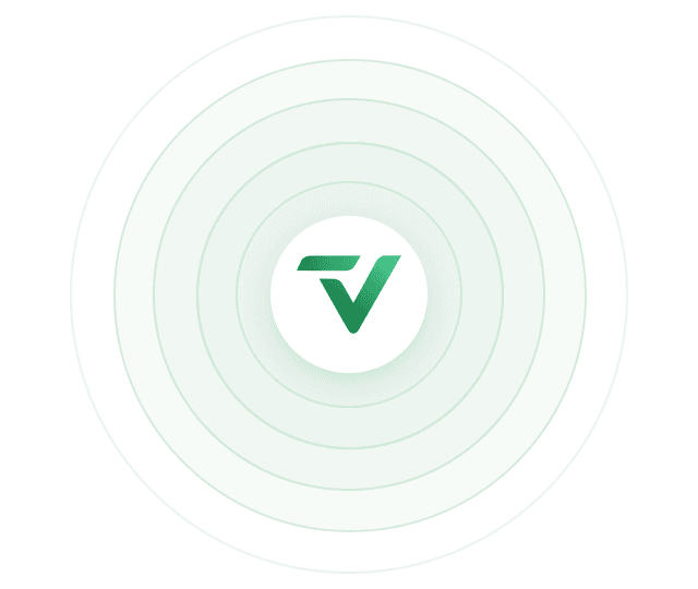 Telvanta.ai omnichannel hub with concentric rings around the Telvanta mark.