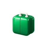 Green suitcase