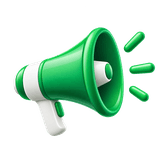 Green megaphone