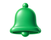 Green notification bell