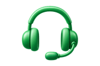 Green support headset
