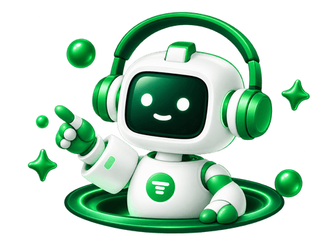 Telvanta robot rising from a glowing green portal with sparkles