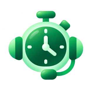 Stopwatch wearing a support headset