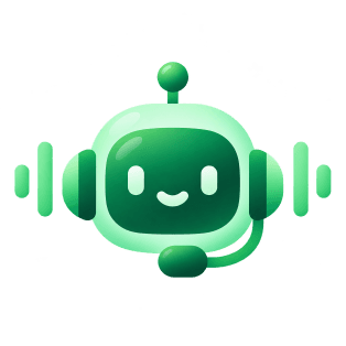 Robot with a headset between sound waves